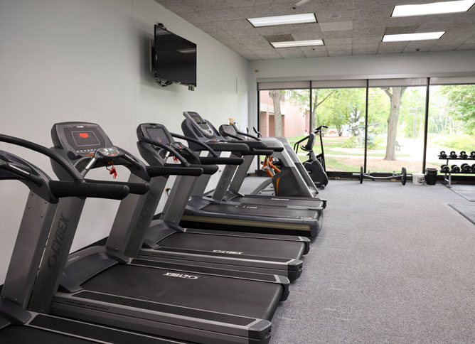 An image of treadmills in a gym.